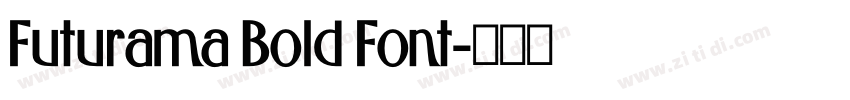 Futurama Bold Font字体转换